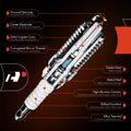 Construction of A-Premium Spark Plug for 2001 Mercedes-Benz SLK320