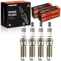 4 Pcs Iridium & Platinum Spark Plugs for 2013 Land Rover LR2 2.0L l4