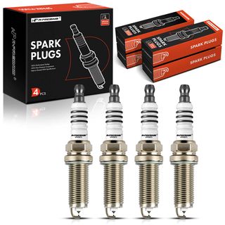 4 Pcs Iridium & Platinum Spark Plugs for Hyundai Accent Elantra Kia Rio L4 1.6L