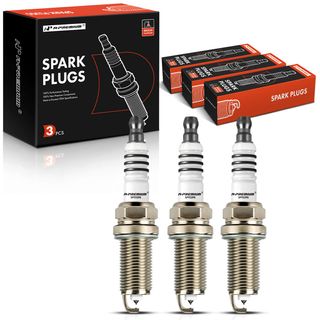 3 Pcs Iridium & Platinum Spark Plugs for Mitsubishi Mirage 14-15 17-20 Mirage G4