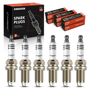 6 Pcs Iridium & Platinum Spark Plugs for Audi A6 Quattro 09-18 Volkswagen Touareg