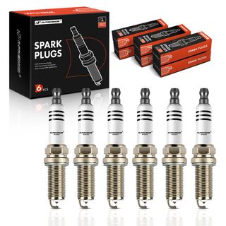 6 Pcs Iridium & Platinum Spark Plugs for Porsche Cayenne 2011-2014 2016-2018 3.6L