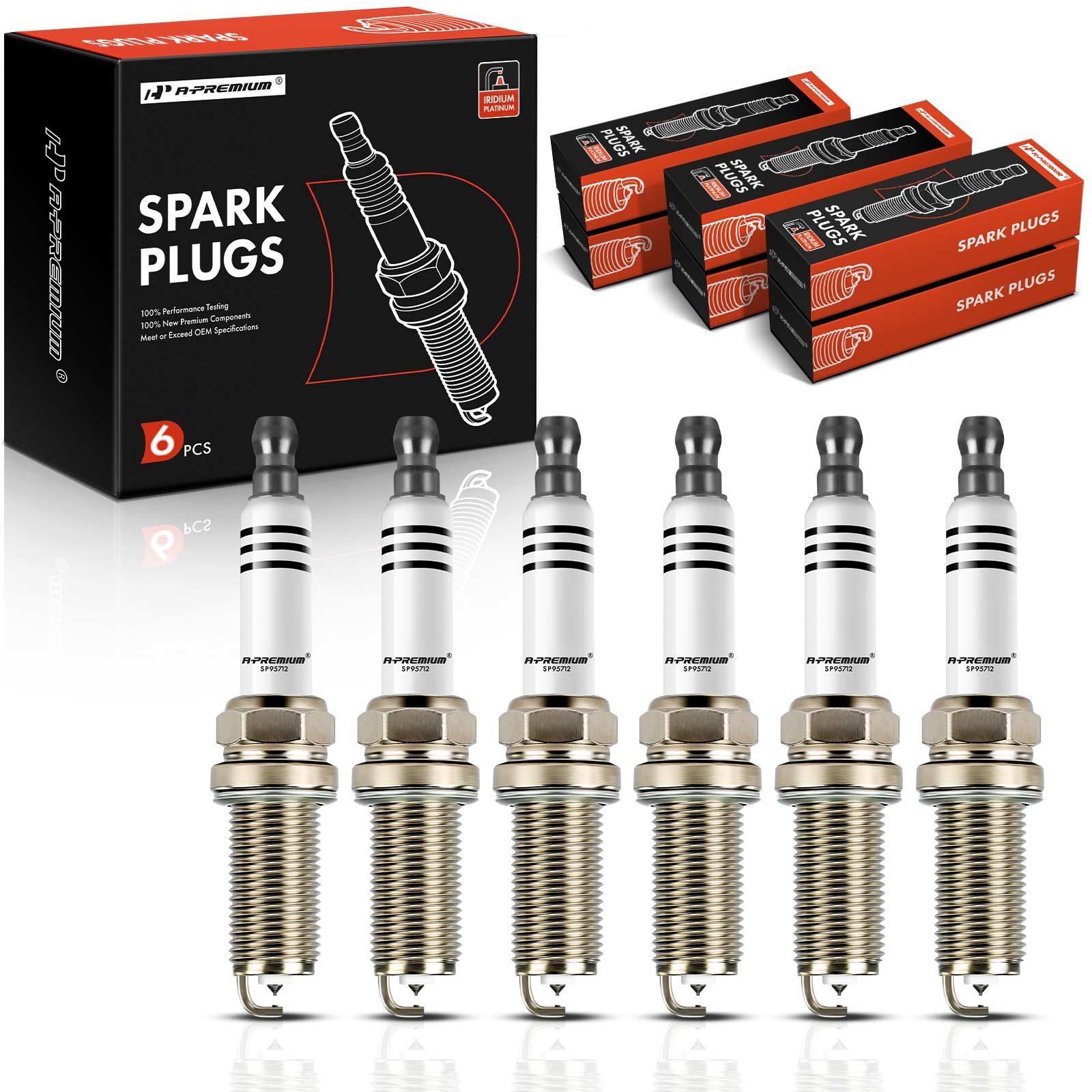 6 Pcs Iridium & Platinum Spark Plugs for BMW 128i 328i 323i 528i xDrive X3 X5 Z4