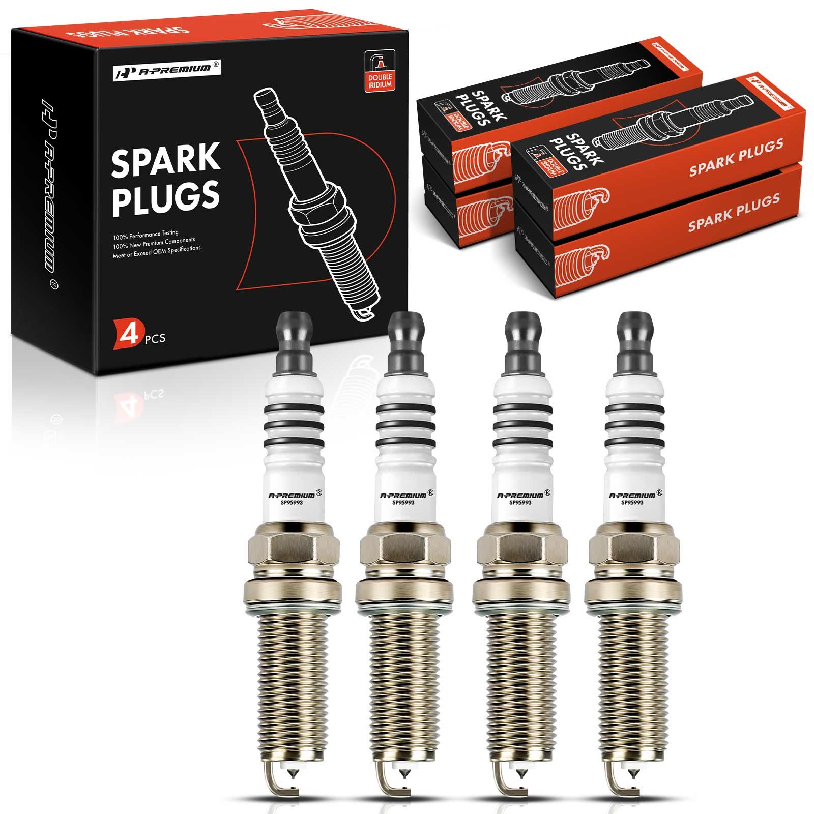 4 Pcs Double Iridium Spark Plugs for Toyota Corolla Prius Lexus CT200h