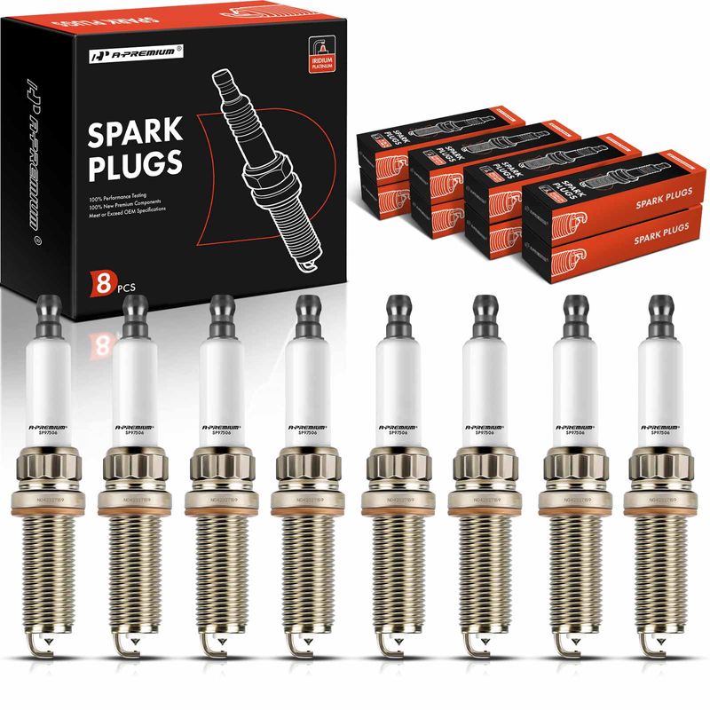 8 Pcs Iridium & Platinum Spark Plugs for 2019 BMW X6 4.4L V8