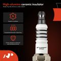 A-Premium 2014 Fiat 500 Spark Plug uses high-alumina ceramic insulator