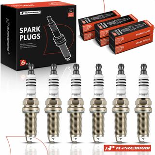 6 Pcs Double Iridium Spark Plugs for Hyundai Genesis 2009-2011 V6 3.8L