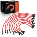 10 Pcs Red 10.5 mm Spark Plug Wire Set for 1994 Ford F-150