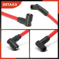 10 Pcs Red 10.5 mm Spark Plug Wire Set for 1994 Ford F-150