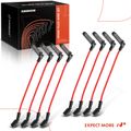 8 Pcs Red Spark Plug Wire Set for 2004-2006 GMC Sierra 2500 HD