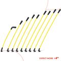 9 Pcs Yellow 8 mm Spark Plug Wire Set for 1996-2002 GMC Savana 1500