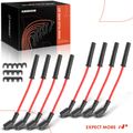 8 Pcs Red Spark Plug Wire Set for 2014 GMC Sierra 1500 5.3L V8