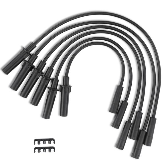 6 Pcs Spark Plug Wire Sets for Dodge Grand Caravan 01-10 Chrysler Town & Country