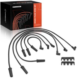 6 Pcs Black Spark Plug Wire Set for Chevrolet Impala Monte Carlo Buick LaCrosse