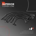 7 Pcs Spark Plug Wire Sets for 1990 Jeep Wrangler 4.2L l6