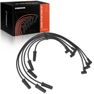 6 Pcs Black Spark Plug Wire Set for Buick Lucerne Oldsmobile LSS Pontiac 3.8L