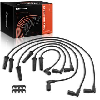 6 Pcs Black Spark Plug Wire Set for Chevrolet Impala Malibu Monte Carlo Buick