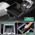 Center Control Console Storage Box with Sunglass Holder for Tesla 3 Y 2021-2023