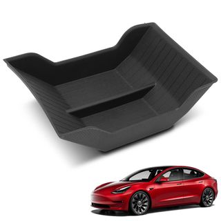 Center Control Console Lower Bottom Storage Box for Tesla Model 3 Y 2021-2023