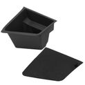 2 Pcs Rear Trunk Black Organizer Storage Box with Cover for Tesla 3 2020-2023