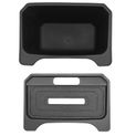 Rear Center Black Console Storage Box with Cover for Tesla Y 2020-2024