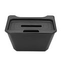 Rear Center Black Console Storage Box with Cover for Tesla Y 2020-2024