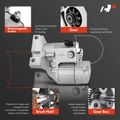 Starter Motor 1.4KW 12V CW 9 Teeth for 2000 Honda Passport 3.2L V6