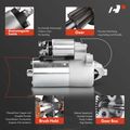 Starter Motor 1.0KW 12V CCW 8 Teeth for 2004 Subaru Impreza 2.5L H4