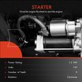 Starter Motor 1.2KW 12V CW 9 Teeth for Honda Civic 2006-2011 L4 1.8L CNG/ Petrol