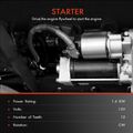 Starter Motor 1.4KW 12V CW 12 Teeth for 2015 Buick Enclave 3.6L V6