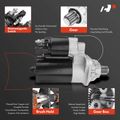 Starter Motor 1.1KW 12V CCW 10 Teeth for 2004 Volkswagen Beetle 2.0L l4