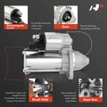 Starter Motor 1.2KW 12V CW 9 Teeth for 2014 BMW ActiveHybrid 5 3.0L l6