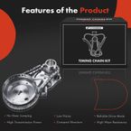 4 Pcs Engine Timing Chain Kit for Dodge Durango Jeep Grand Cherokee Chrysler OHV