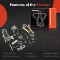 22 Pcs Engine Timing Chain Kit for Ford Explorer Sport Trac Ranger Mustang Mazda
