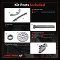 6 Pcs Engine Timing Chain Kit for 2014 Honda CR-Z 1.5L l4