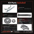 6 Pcs Engine Timing Chain Kit for Honda Fit 2007-2008 L4 1.5L SOHC