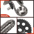 6 Pcs Engine Timing Chain Kit for Nissan D21 1989 L4 2.4L Naturally Aspirated