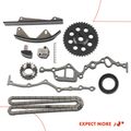 6 Pcs Engine Timing Chain Kit for Nissan D21 1989 L4 2.4L Naturally Aspirated