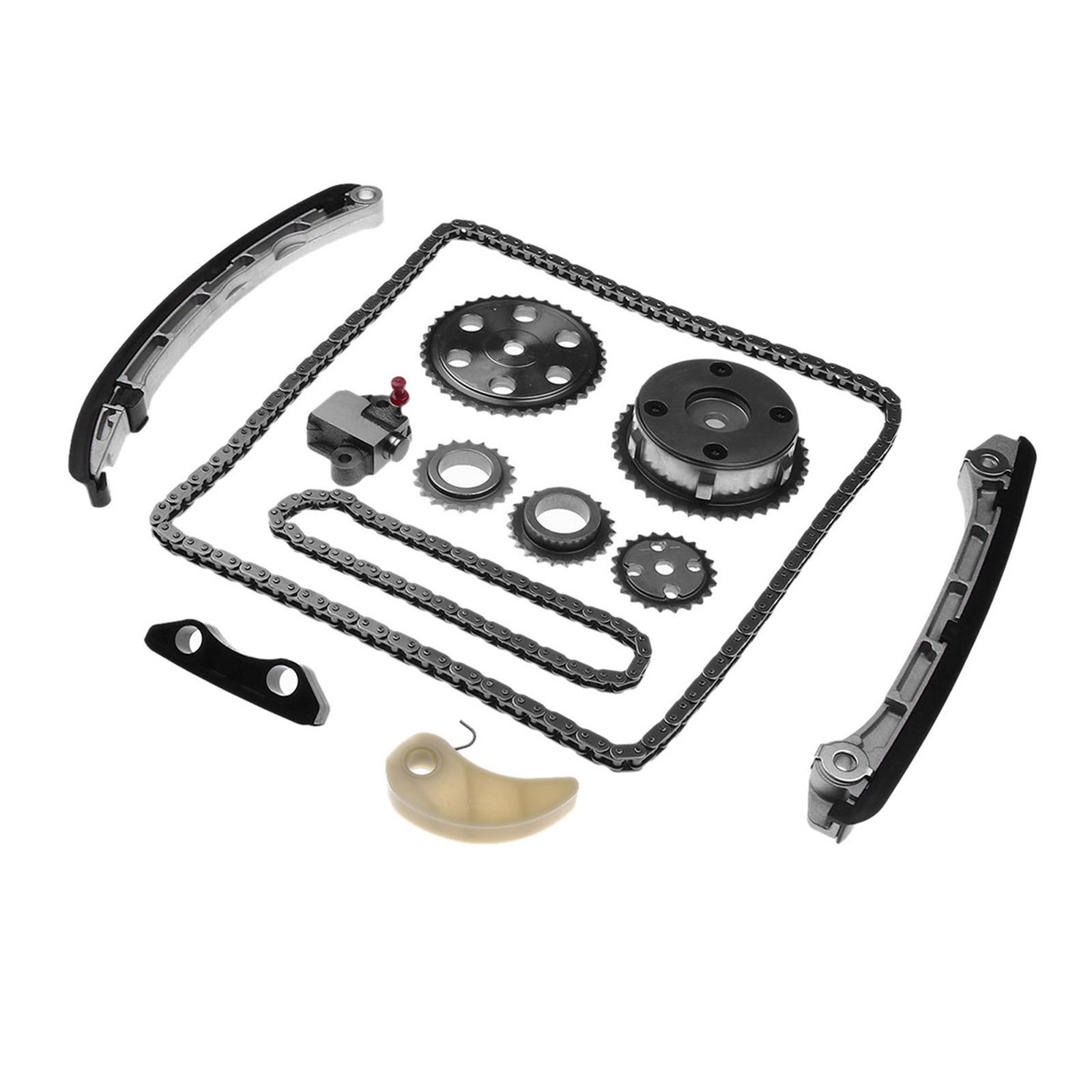 12 Pcs Engine Timing Chain Kit With Vvt Acuator Gear For Mazda 3 6 Cx-7 