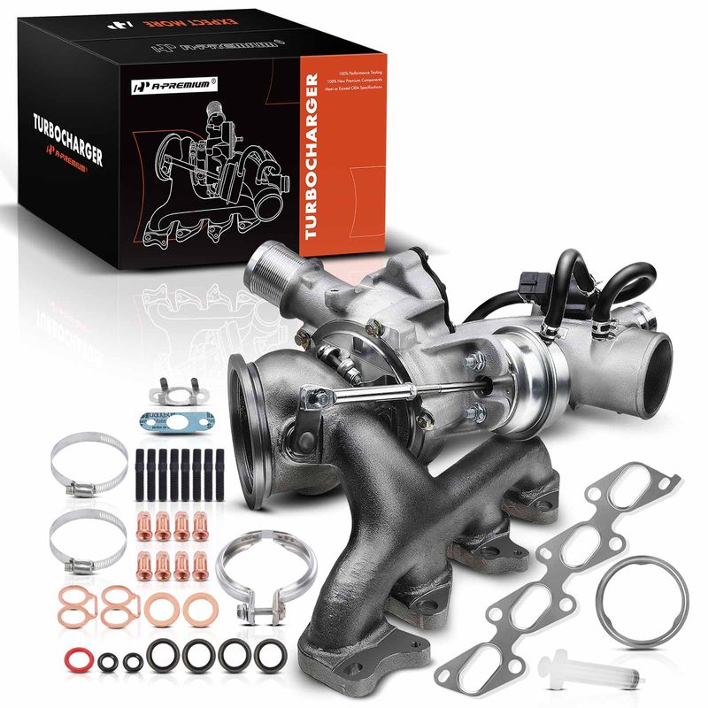 Complete Turbocharger & Installation Kit, GT1446MZGL Model, A14NET Engine for Chevy Cruze Sonic Trax & Buick 1.4L