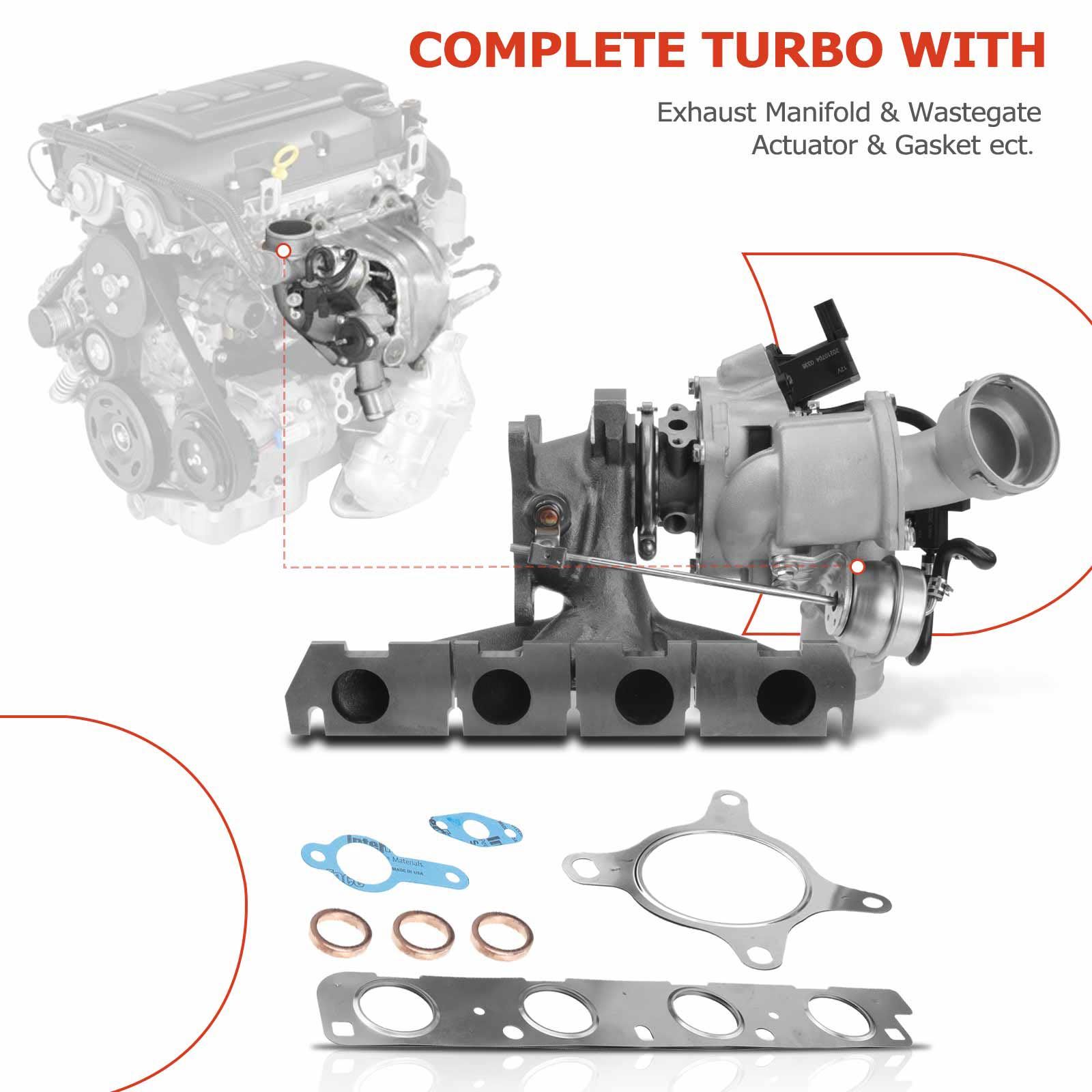 A-Premium Complete Turbo Turbocharger with Gasket Kit Compatible