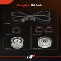 6 Pcs Timing Belt Kit for Audi A6 1995-1997 A6 Quattro 1995-1998 Cabriolet 1994-1998