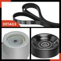 3 Pcs Serpentine Belt Drive Component Kit for 1993 Chevrolet G20