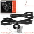 3 Pcs Serpentine Belt Drive Component Kit for 2015 Lincoln Navigator 3.5L V6