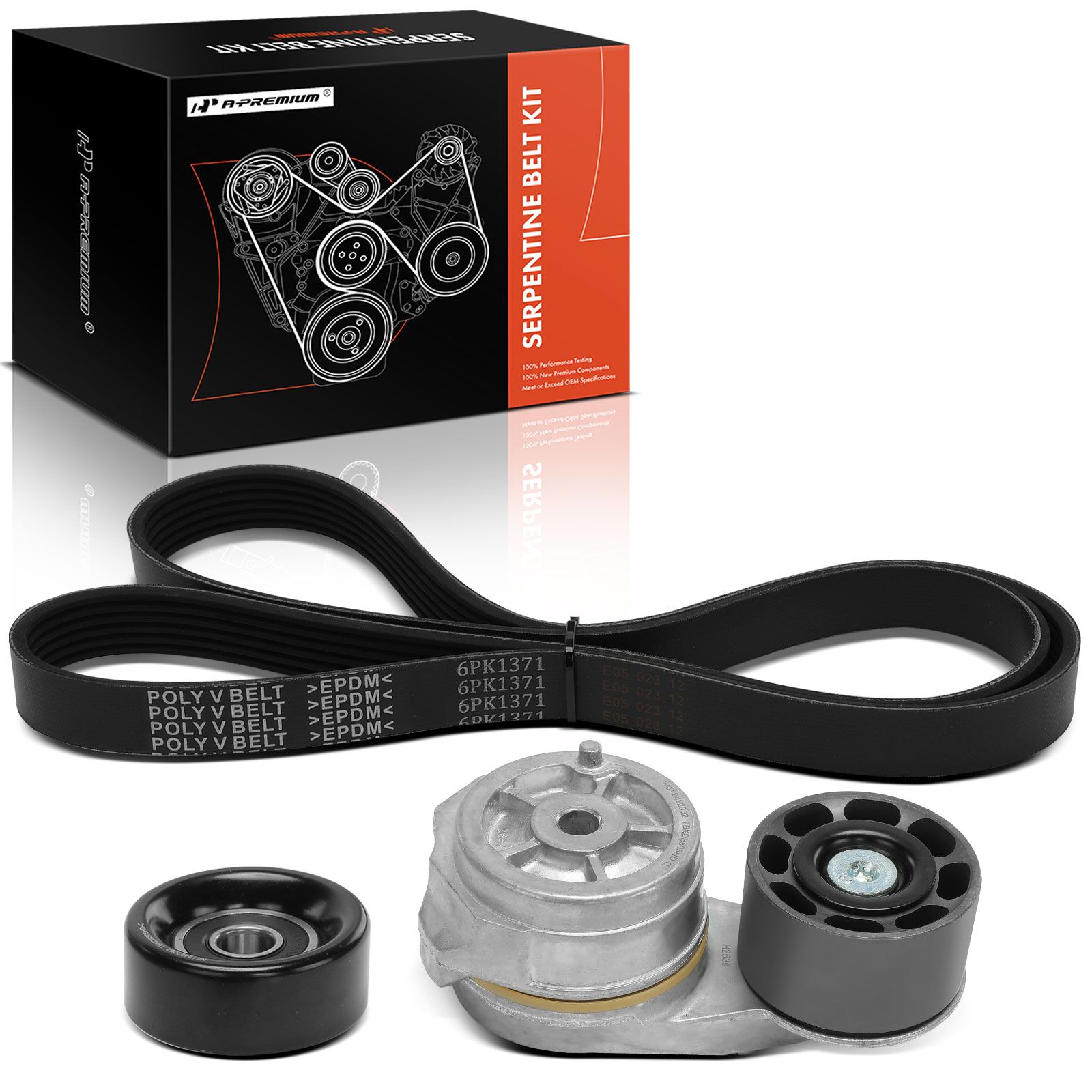 3 Pcs Serpentine Belt Drive Component Kit for Kenworth W900 Peterbilt Autocar LLC.