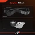 2 Pcs Serpentine Belt Drive Component Kit for 2014 Volvo VHD