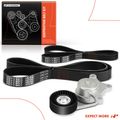 3 Pcs Serpentine Belt Drive Component Kit for 2012 Ford Taurus 3.5L V6