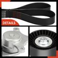 2 Pcs Serpentine Belt Drive Component Kit for 2016 Ford Police Interceptor Utility 3.5L V6