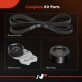 3 Pcs Accessory Drive Serpentine Belt Drive Component Kit for Pontiac G8 Chevy 6.0L