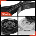 3 Pcs Accessory Drive Serpentine Belt Drive Component Kit for Pontiac G8 Chevy 6.0L